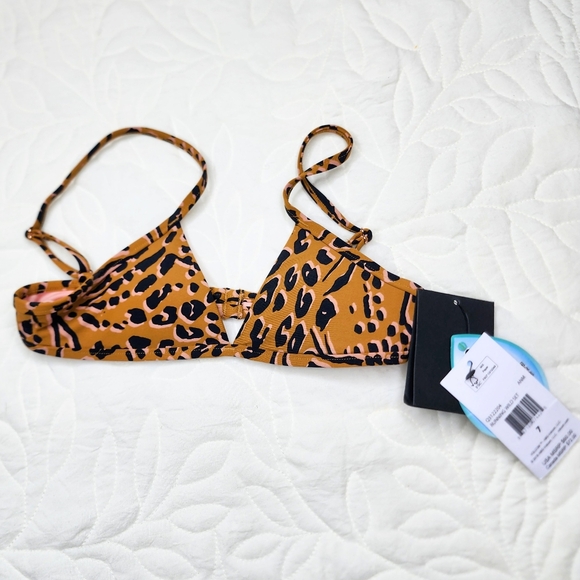 Volcom Girls bikini. "Running Wild", Animal print 2 piece, Size 7 - Picture 4 of 9